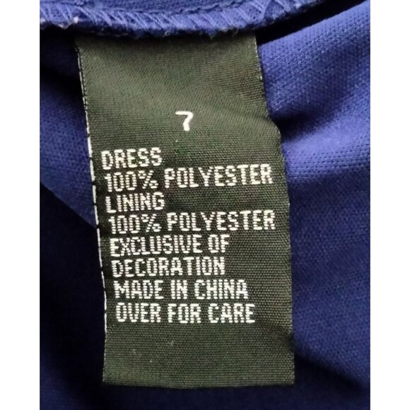 Amy Byer Size 7 Dress Girls Floral Sheer Overlay Print Split Sleeve Keyhole Back - Picture 9 of 9